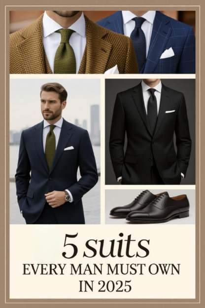 The 2025 Suit Capsule: 5 Must-Own Colors for Every Man