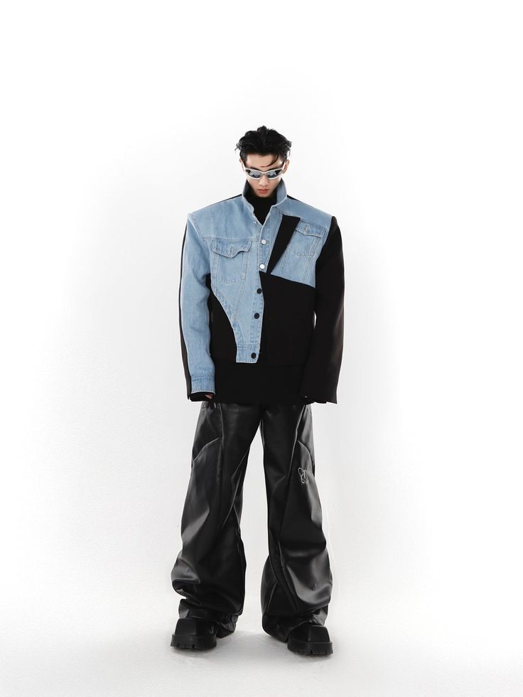 Officecore Rebellion: Suits Get a Streetwear Makeover Deconstructed suit with streetwear