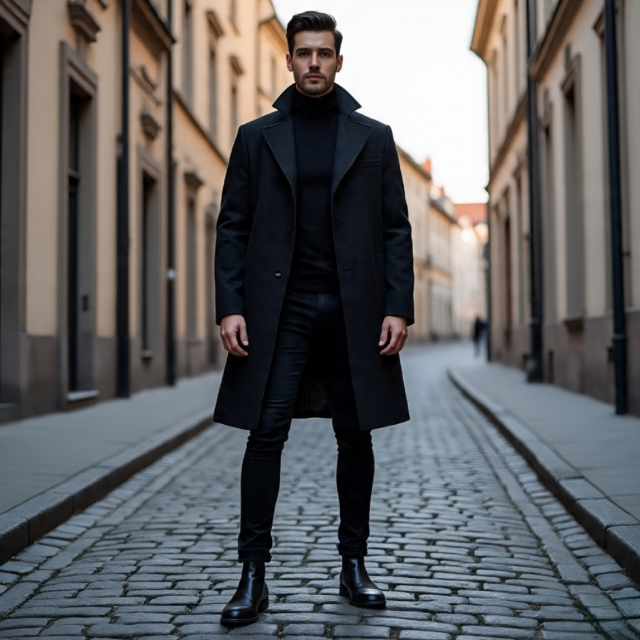 The Elevated All-Black Look All black skinny jeans outfit